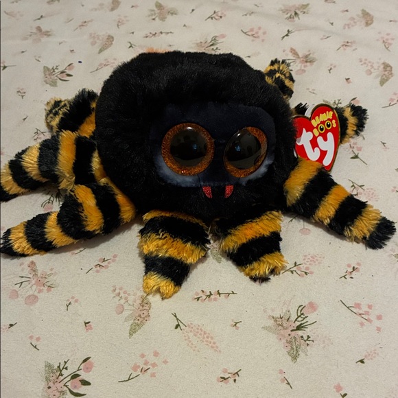 Ty Other - Ty Beanie Boo Striped Black and Yellow Spider